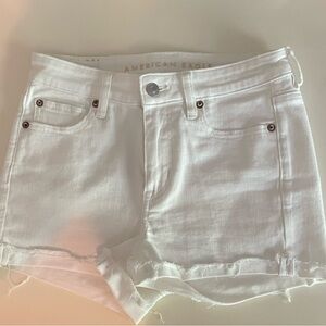 American Eagle White Denim Shorts